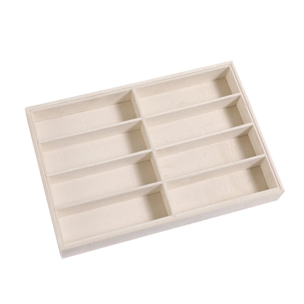 Men'S Accessories Organizer Tray - Organizador de Óculos Bege Cinza Empilhável