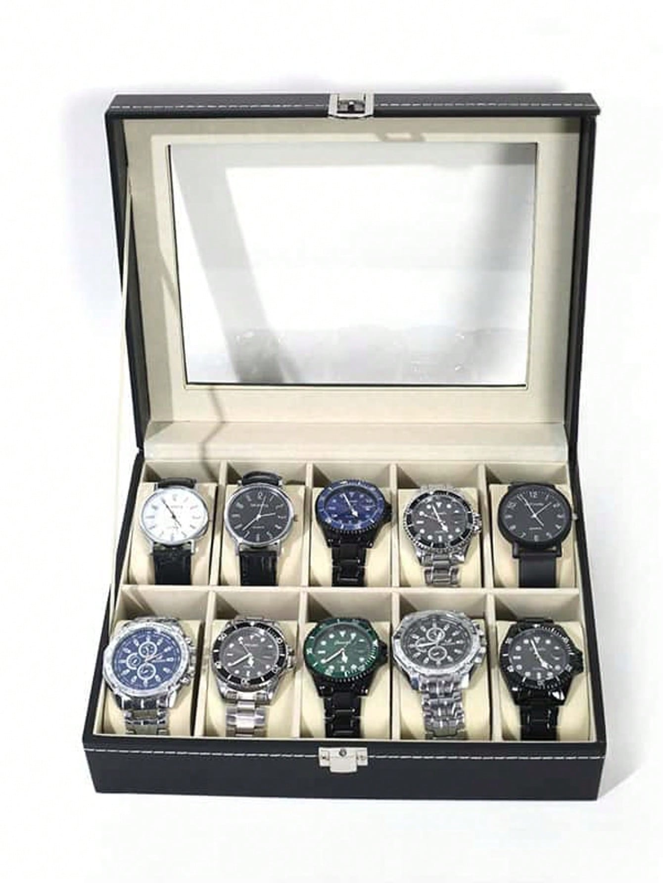 Men'S Accessories Drawer Organizer - Caixa de Relógio de Couro com