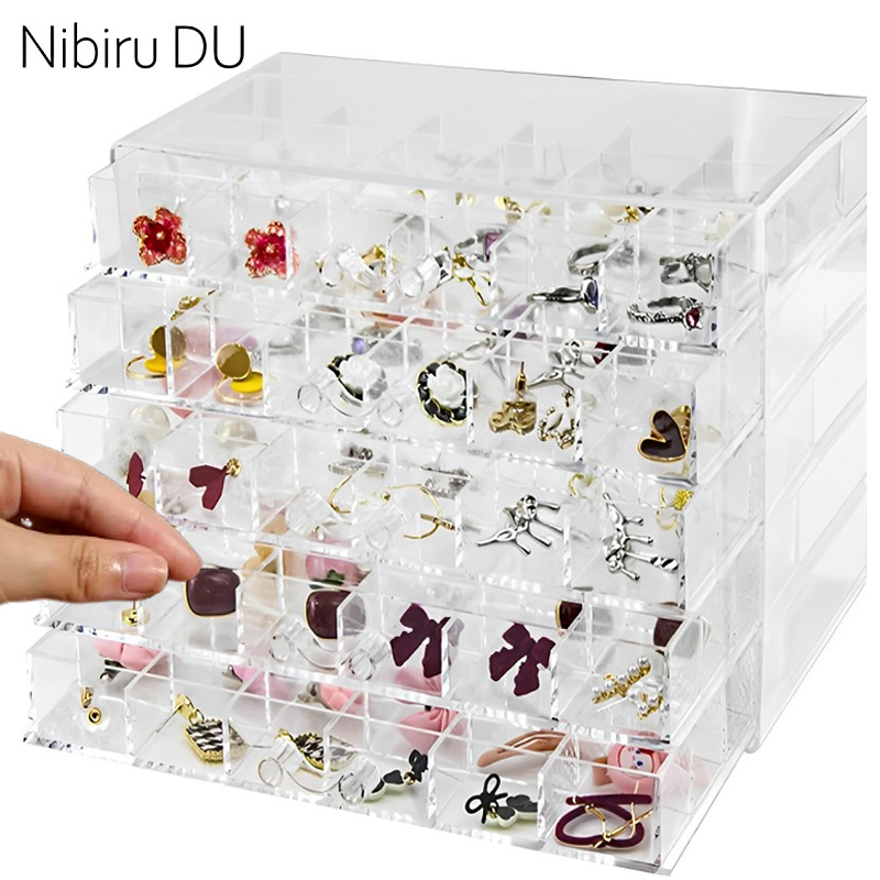 Men'S Accessories Drawer Organizer - Caixa De Armazenamento De Jóias Transparente,