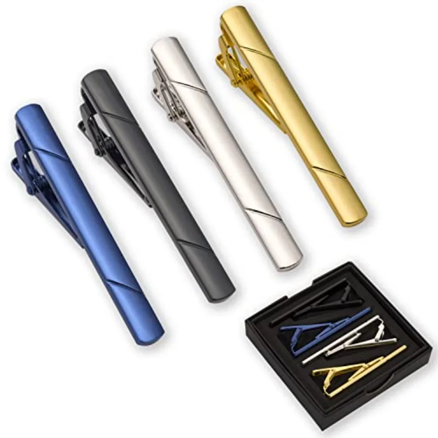 Men Accessories For Gift - 4 prendedores de gravata para homens