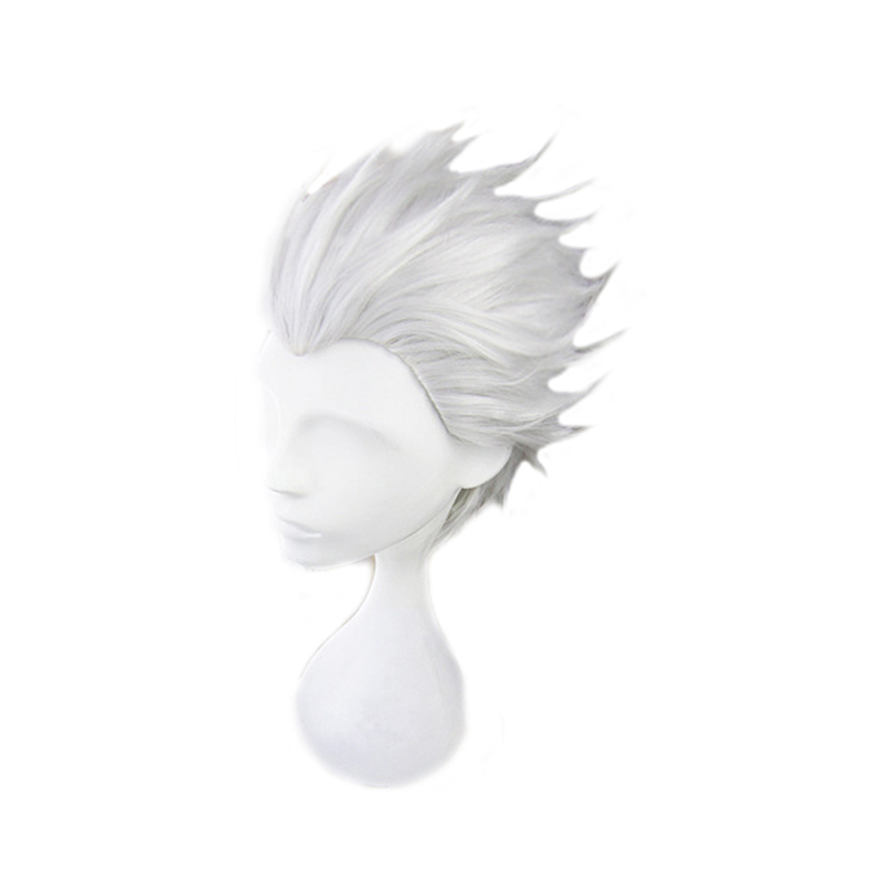 Men Accessories Silver - Vergil peruca cosplay curto prata cinza