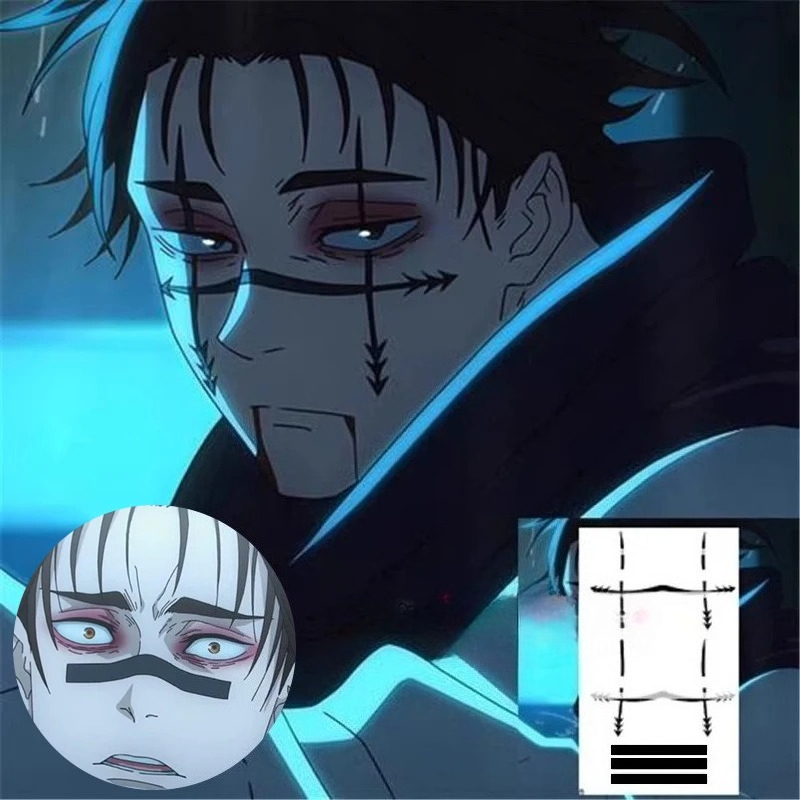 Men Accessories For Party - Adesivo de Tatuagem Choso Anime Jujutsu