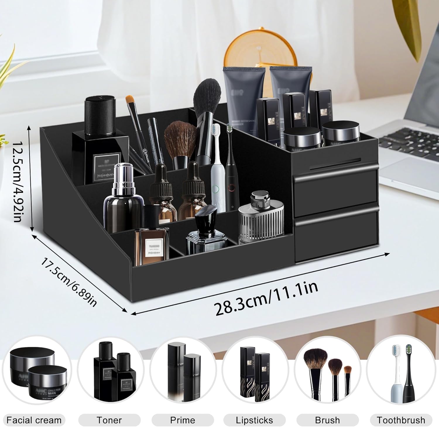 Organizador de Banheiro Vintag - Men'S Accessories Organizer Tray avaliação e preço