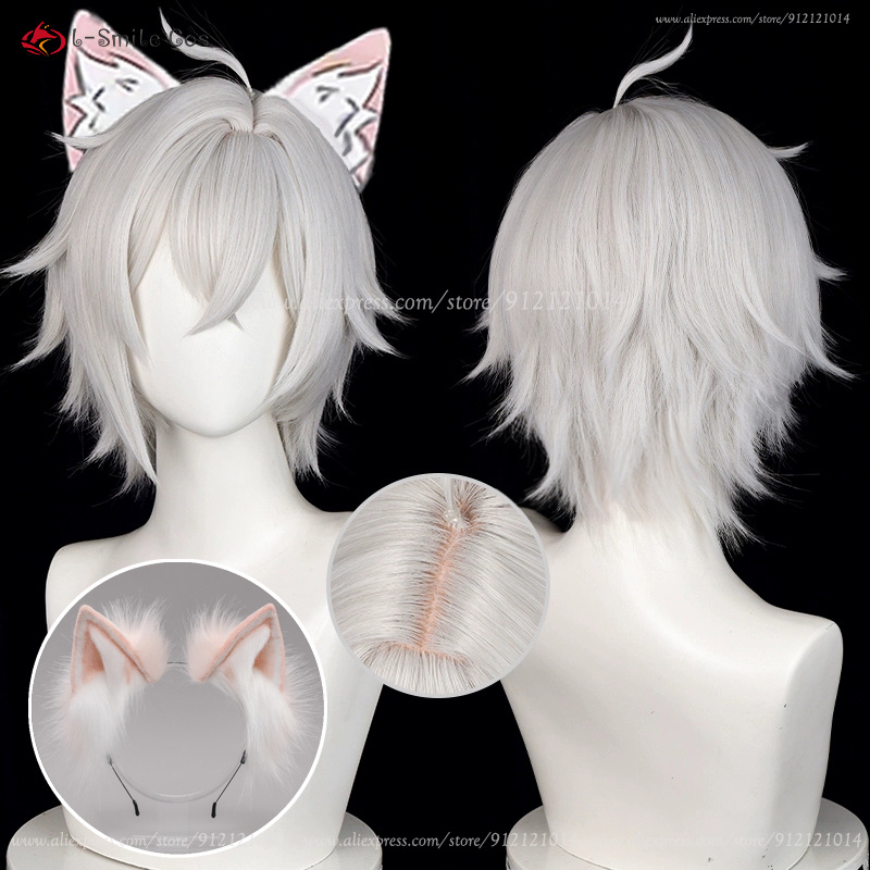 Peruca de cosplay zzz Seth Low - Men Accessories Silver avaliação e preço