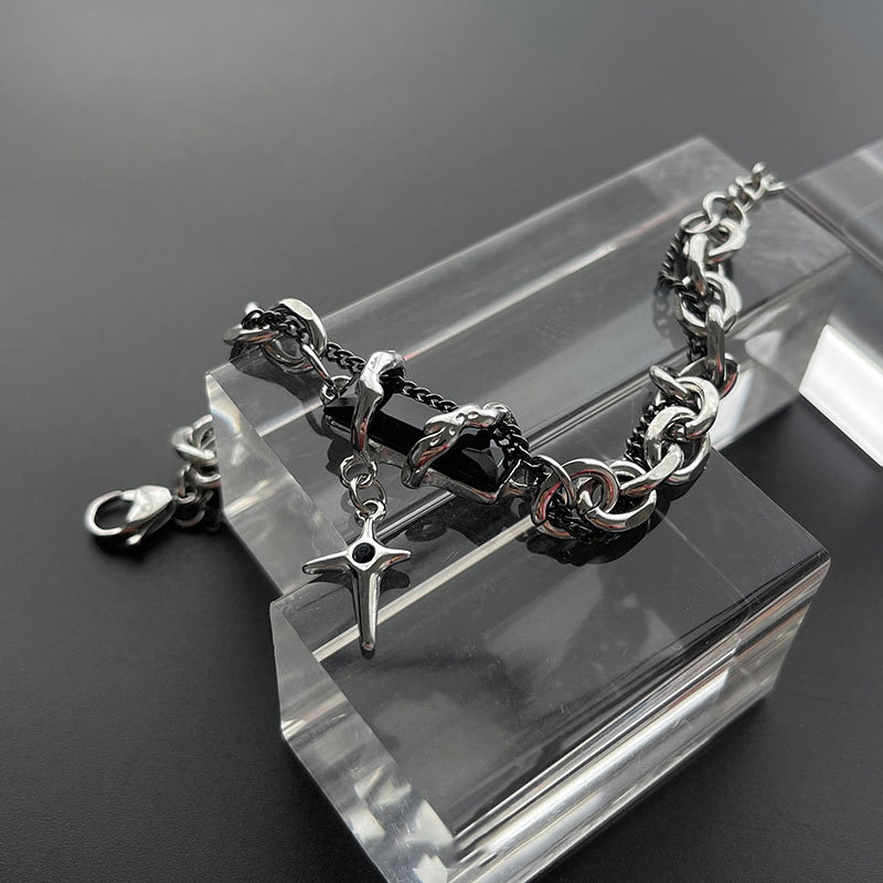 1 peça 4 cores pulseira estrel - Men Accessories For Gift avaliação e preço