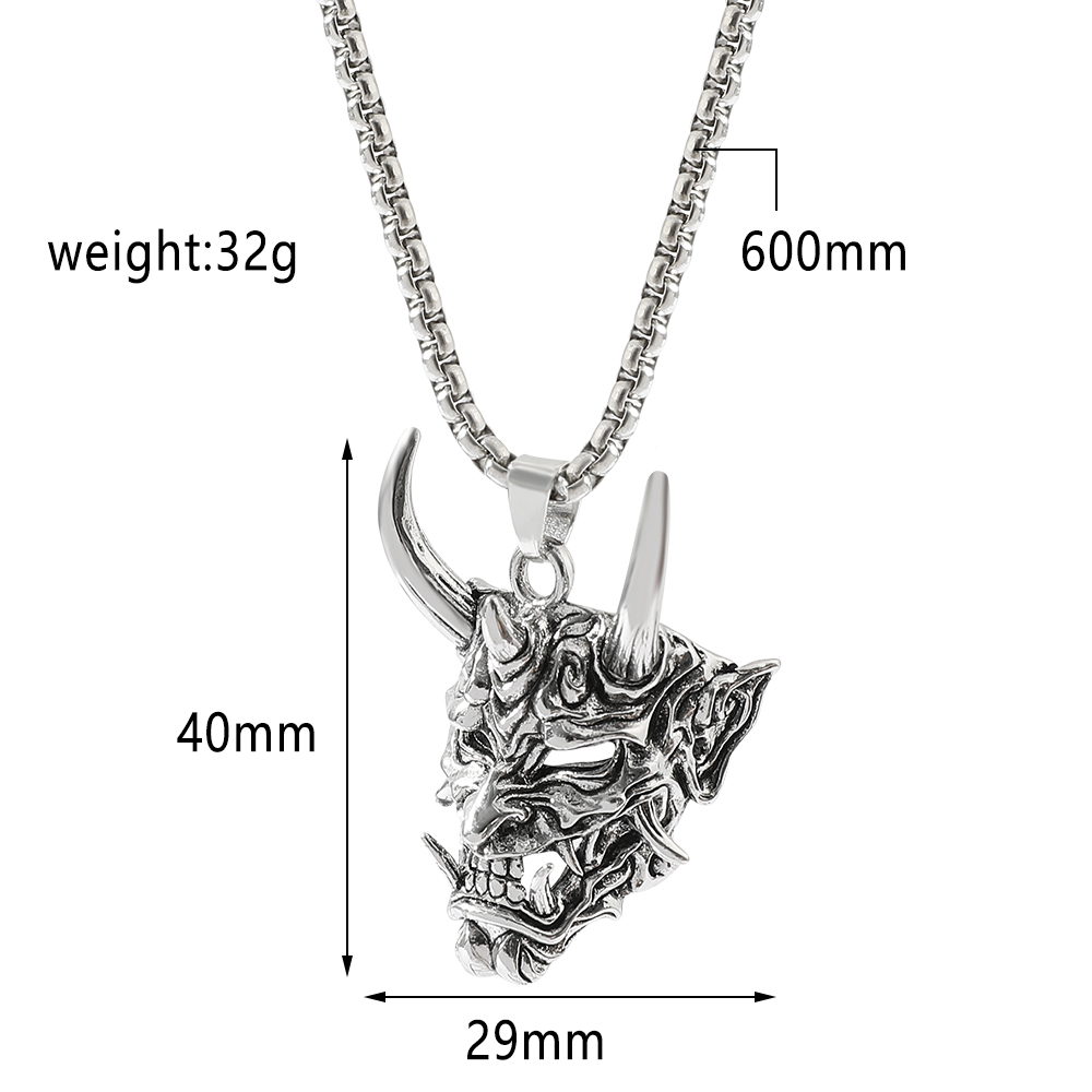 Colar com Pingente de Máscara  - Men Accessories Silver avaliação e preço