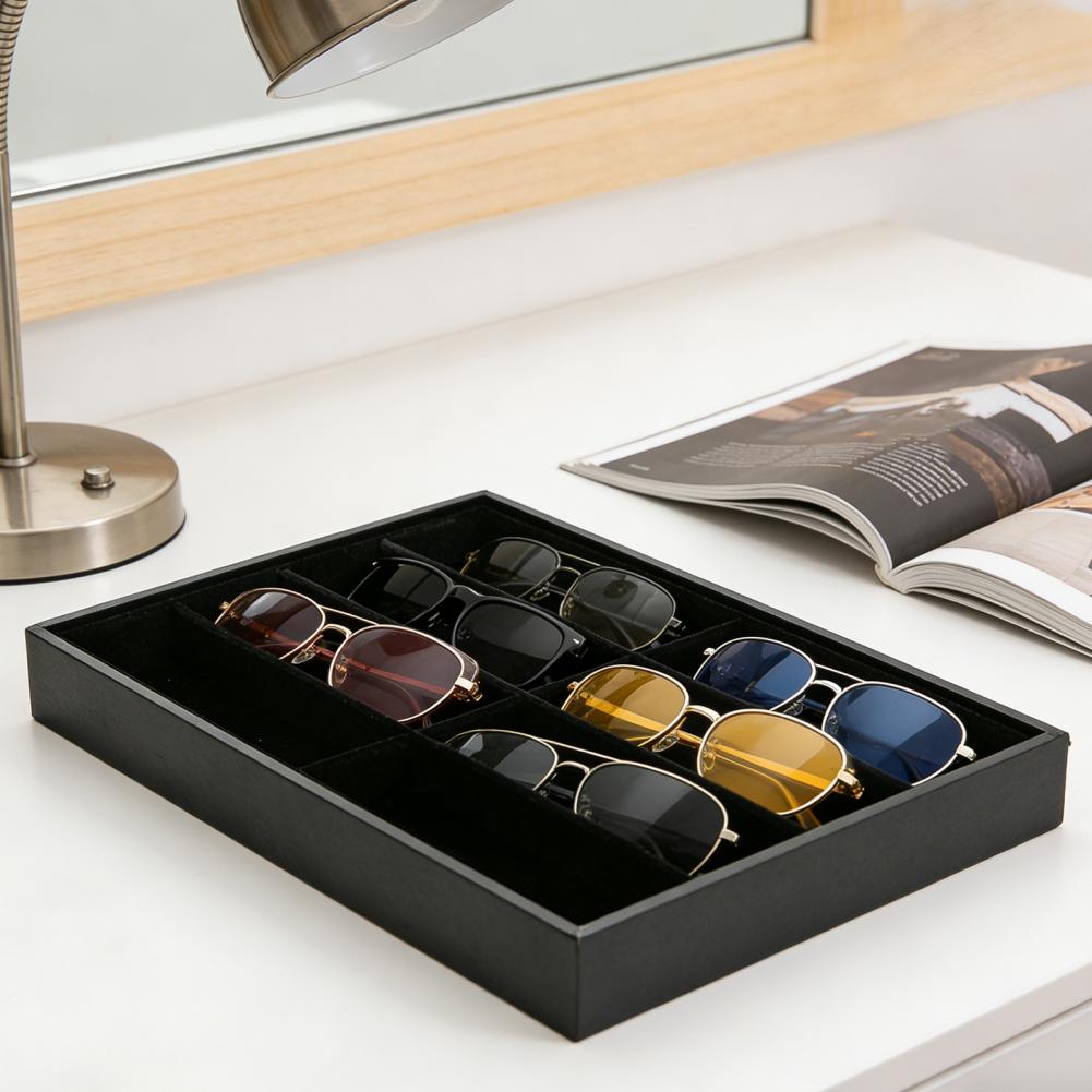 8 grade de veludo óculos titul - Men'S Accessories Organizer Tray avaliação e preço
